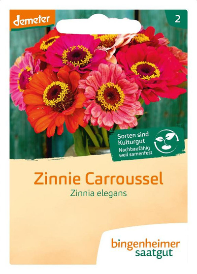 Produktfoto zu Samen: Zinnie 'Carroussel'