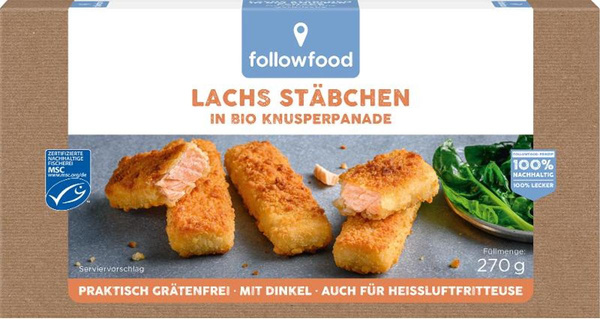 Produktfoto zu Lachs Stäbchen TK