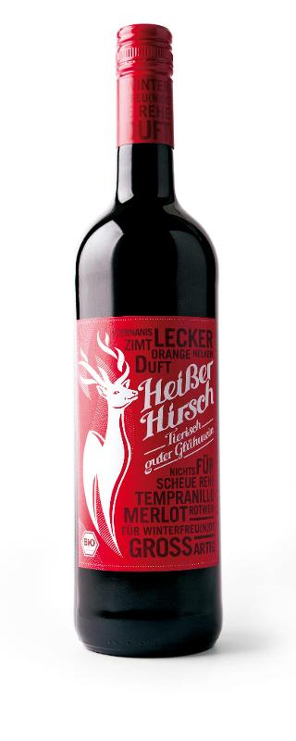 Produktfoto zu Heißer Hirsch rot 6 Flaschen