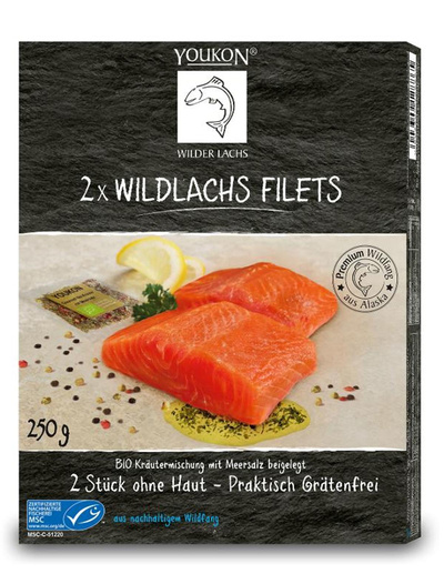 Produktfoto zu Alaska Wildlachs Filets ohne Haut TK