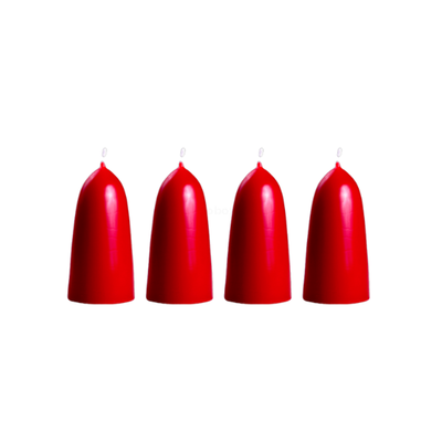 Produktfoto zu Adventskranzkerzen (4 St.) rot