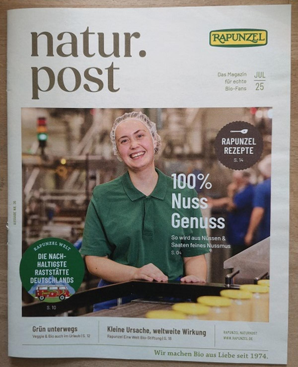 Produktfoto zu GRATIS: Neues Rapunzel natur.post Magazin 26. Ausgabe Juli' 2025