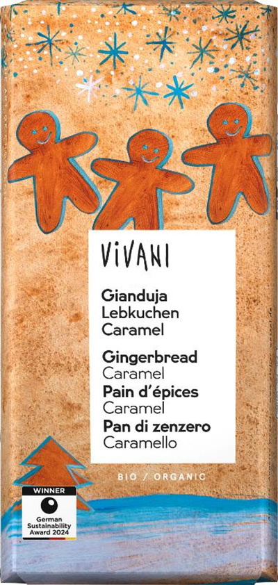 Produktfoto zu Schokolade Gianduja Lebkuchen