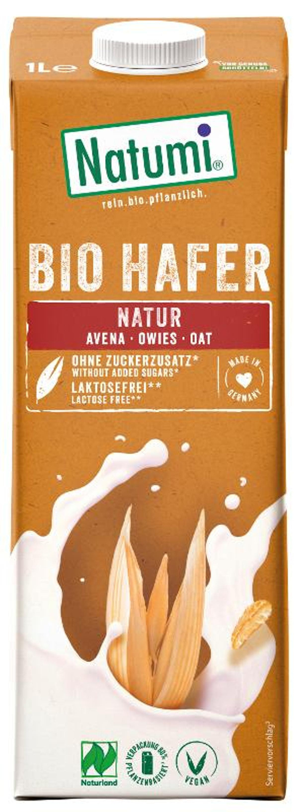 Produktfoto zu Haferdrink Natural Natumi - "Bestes Bio 2022"