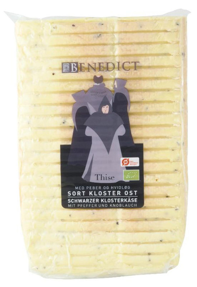 Produktfoto zu Benedict Schwarzer Klosterkäse Knoblauch-Pfeffer