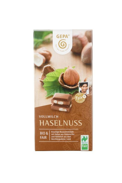 Produktfoto zu Haselnuss Vollmilch Schokolade