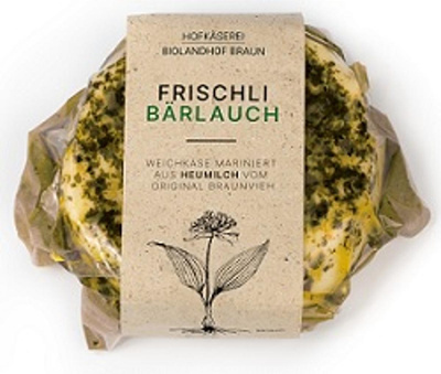 Produktfoto zu NEU: "Frischli" - Hirtenkäse mariniert mit Bärlauch verfeinert
