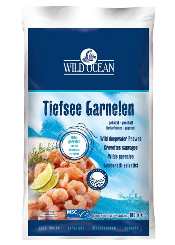 Produktfoto zu Tiefsee Garnelen - aus Wildfang!