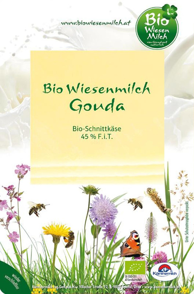 Produktfoto zu Bio Wiesenmilch Gouda mild in Scheiben