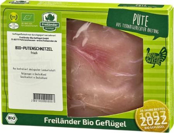 Produktfoto zu Putenschnitzel Freiländer Bio