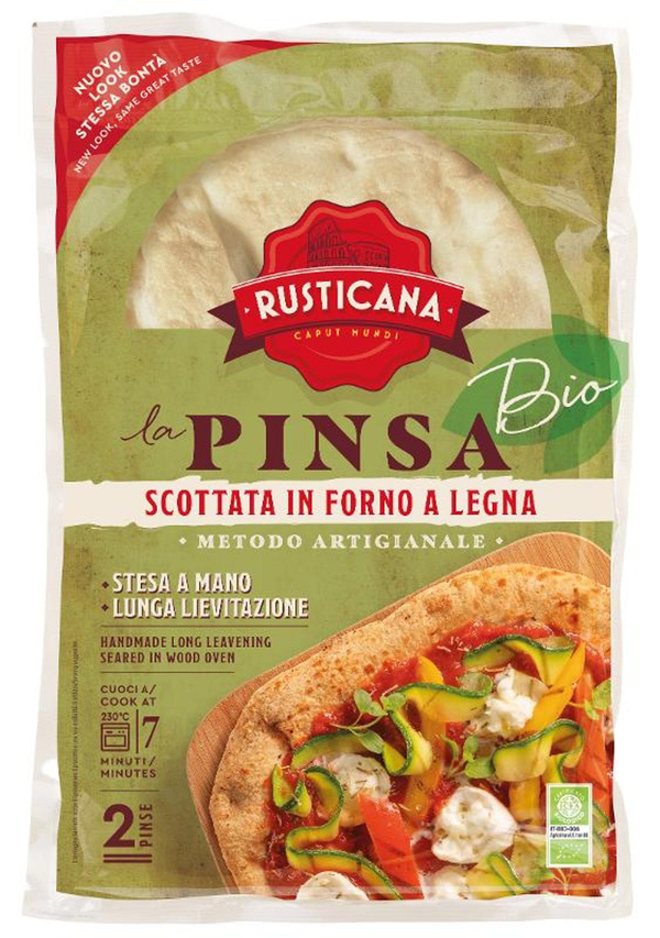 Produktfoto zu Pinsa La Rusticana (2 Böden) -  im Holzofen vorgebacken nach 72- stündiger Teigführung!