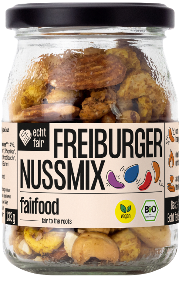 Produktfoto zu Freiburger Nussmix geröstet & bunt gewürzt