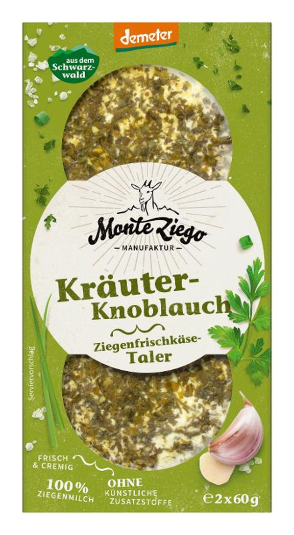 Produktfoto zu NEU: Ziegen Frischkäsetaler Kräuter Knoblauch: Einführungspreis!  statt 3,95 €