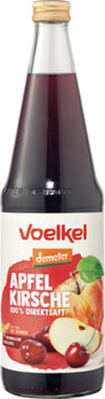 Produktfoto zu Heimischer Apfel-Kirsch-Saft Flasche