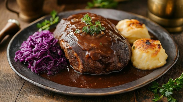 Produktfoto zu Sauerbraten in Rotweinbeize