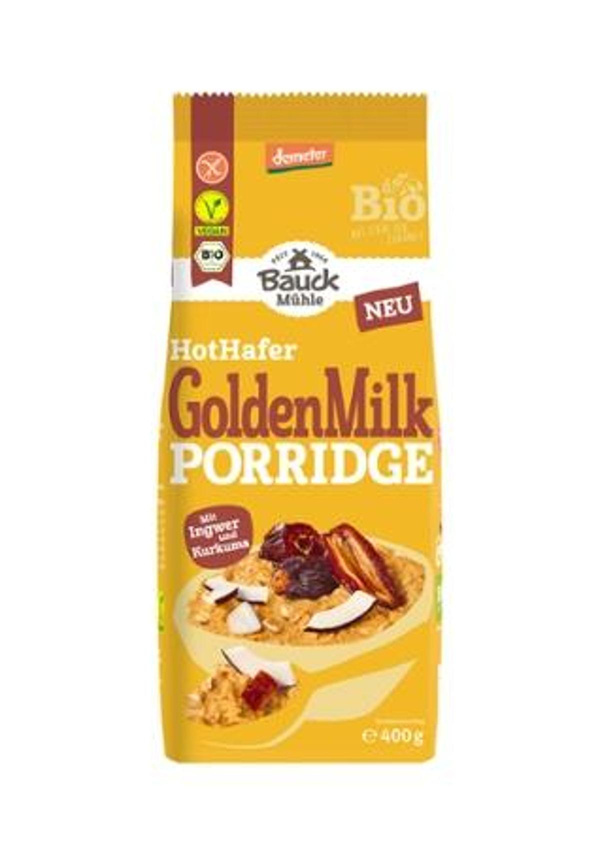 Produktfoto zu Hot Hafer Golden Milk Porridge