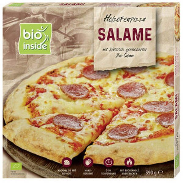 Produktfoto zu Holzofen Pizza Salami