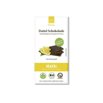 Produktfoto zu Dattel Schokolade Zitrone - limitierte Sommeredition!