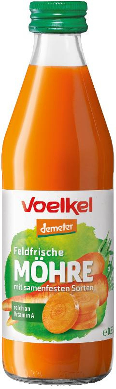 Produktfoto zu Möhrensaft feldfrisch klein ganzer Kasten