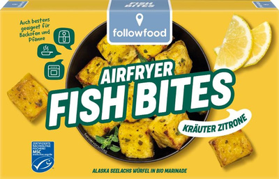 Produktfoto zu Airfryer Fish Bites Zitrone Kräuter TK