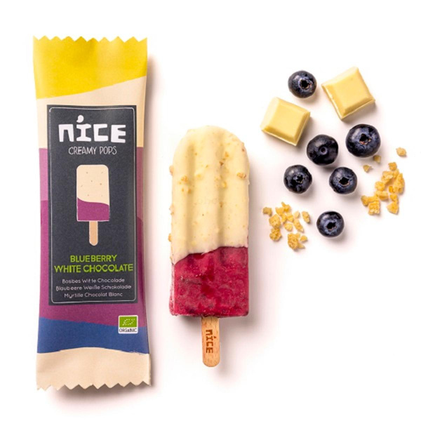 Produktfoto zu NEU: Stieleis Blaubeere weiße Schokolade - Einführungspreis, statt 3,39 €