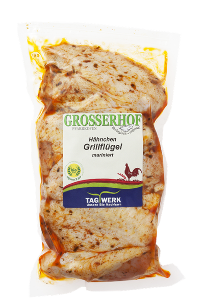 Produktfoto zu Hähnchen Grillflügel mariniert - bitte Info zum MHD unbedingt beachten!