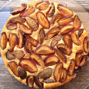 Rezeptbild für Versunkener Zwetschgenkuchen mit Zimt