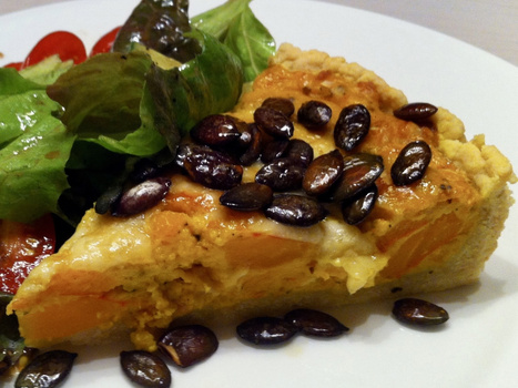 Rezeptbild für Kürbis-Quiche
