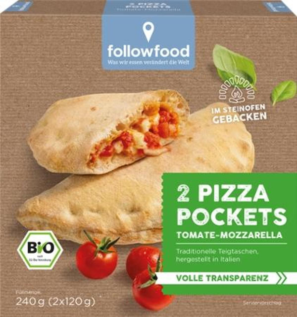 Produktfoto zu Pizza Pockets Tomate-Mozzarella TK