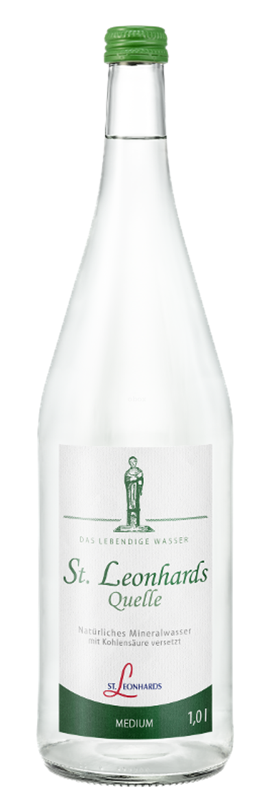 Produktfoto zu Leonhardsquelle medium 6 x 1 L