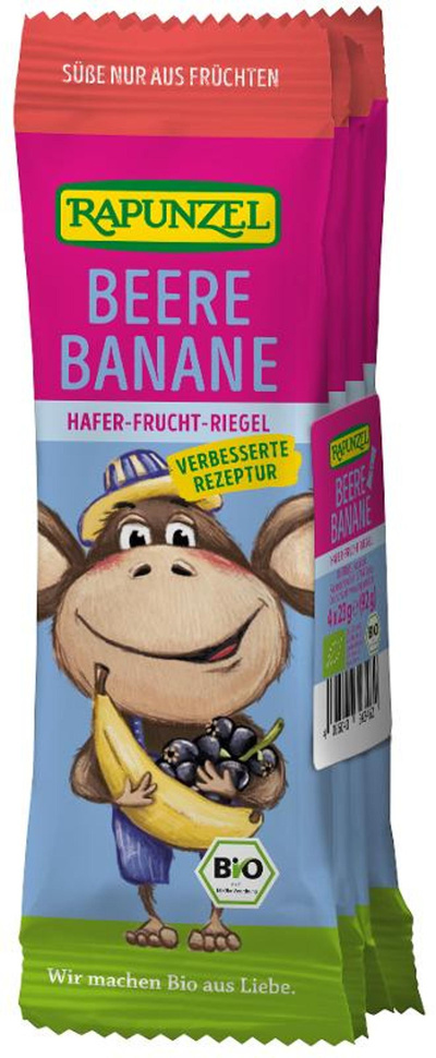 Produktfoto zu Hafer Fruchtriegel Beere Banane