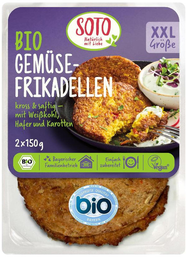 Produktfoto zu Gemüse Frikadellen XXL