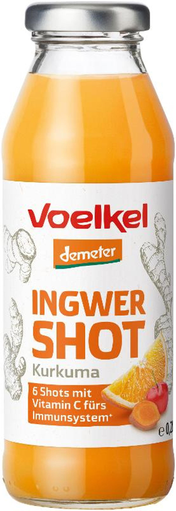 Produktfoto zu Shot Ingwer Kurkuma - mit Orangensaft
