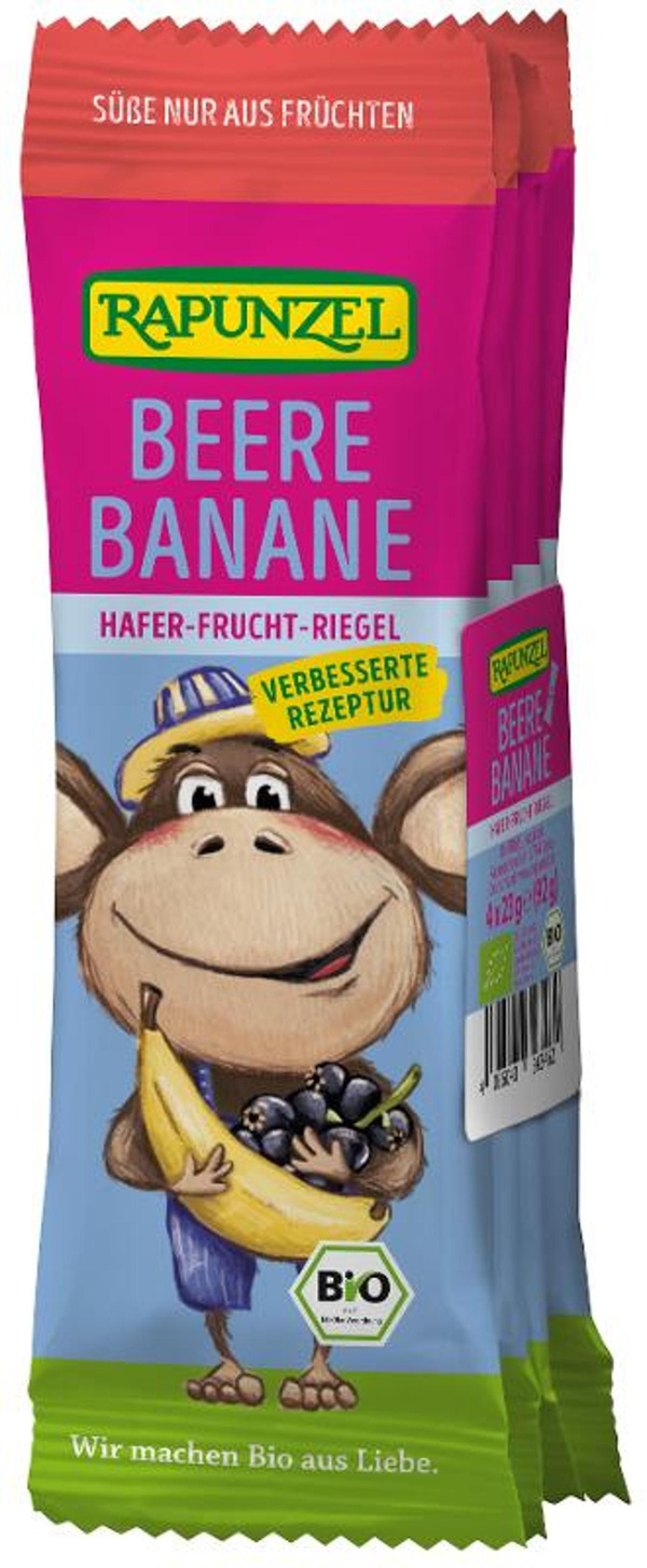 Produktfoto zu Hafer Fruchtriegel Beere Banane