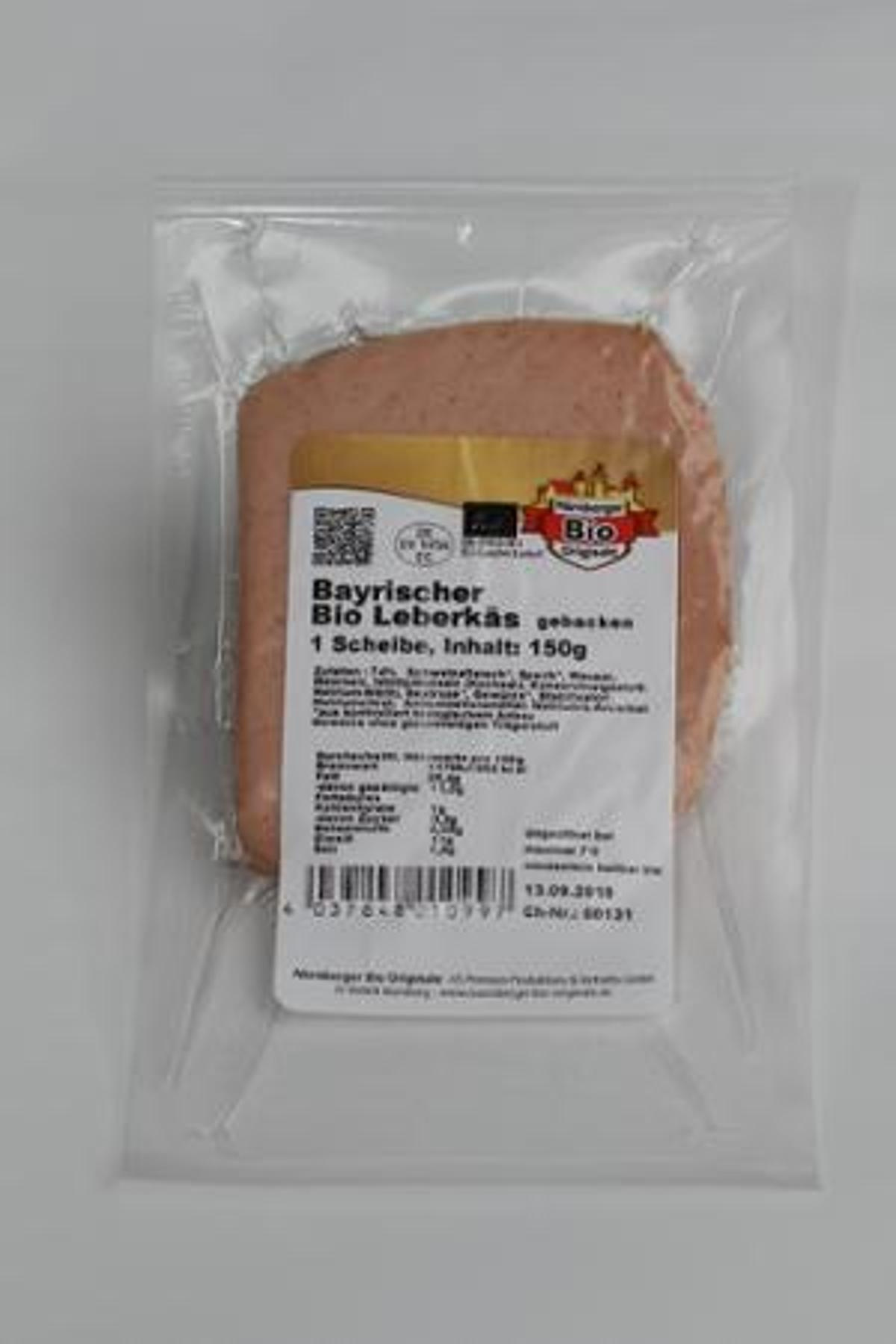Bayerischer Leberkäs gebacken