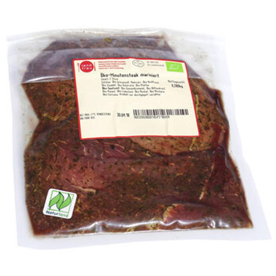 Produktfoto zu Ochsen Minutensteaks marin.