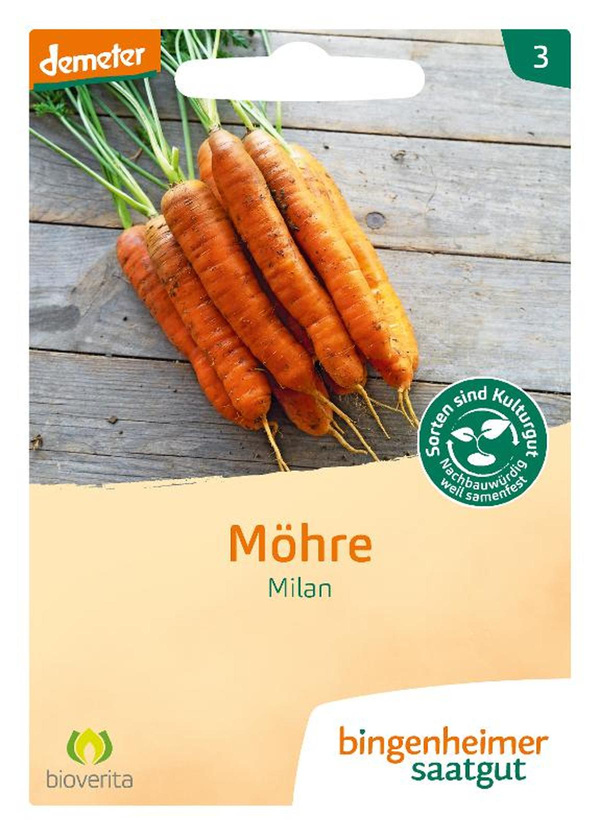 Produktfoto zu Samen: Möhren 'Milan'