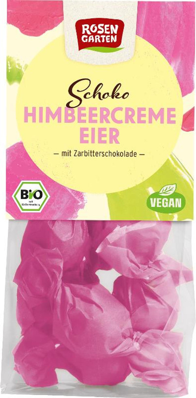 Produktfoto zu Schoko Himbeercreme Eier (vegan)