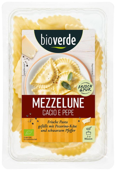 Produktfoto zu Mezzelune Cacio & Pepe
