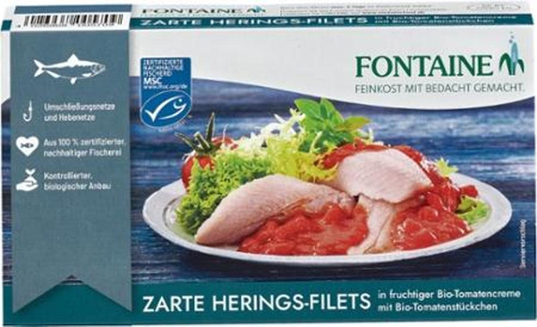 Produktfoto zu Heringsfilets in Tomatencreme