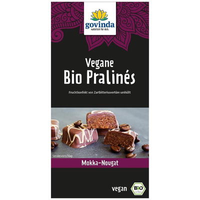 Produktfoto zu Vegane Pralinen Mokka Nougat
