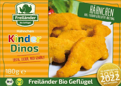 Produktfoto zu Hähnchen Kinder Dinos TK