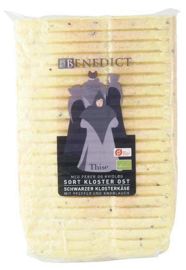 Produktfoto zu Benedict Schwarzer Klosterkäse Knoblauch-Pfeffer