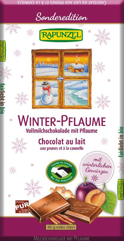 Produktfoto zu NEU: Schokolade Winterpflaume - Saisonartikel in der Aktion!