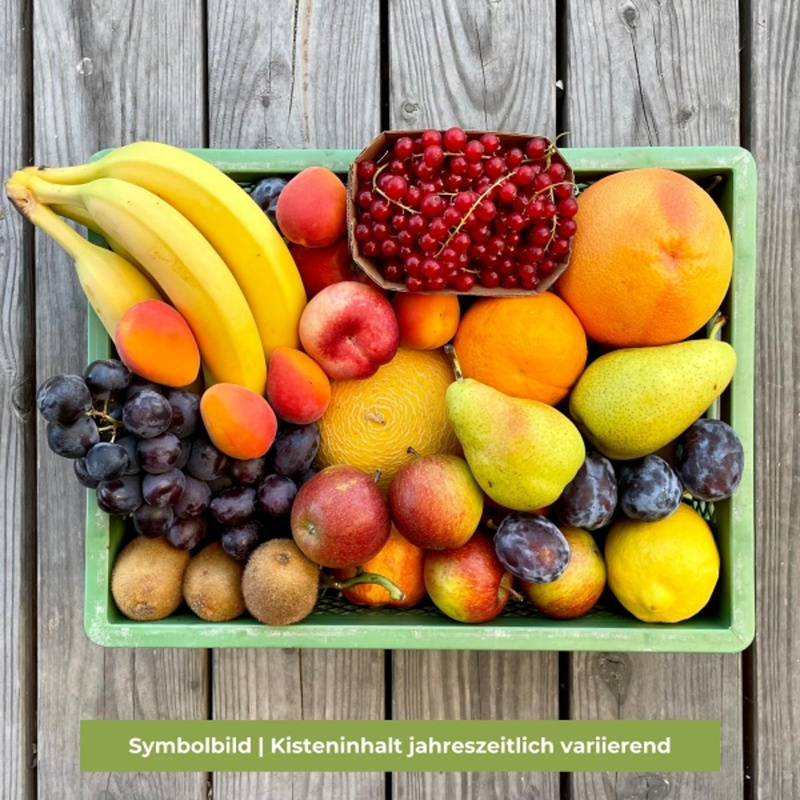 Ökokisten mit Obst
