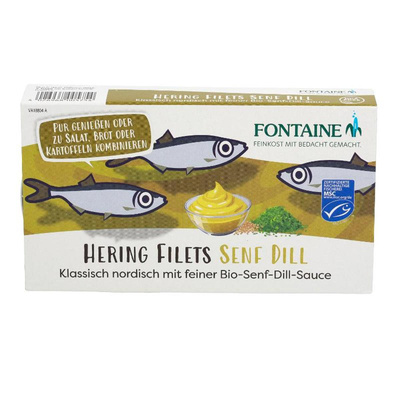 Produktfoto zu Zarte Heringsfilets Senf Dill