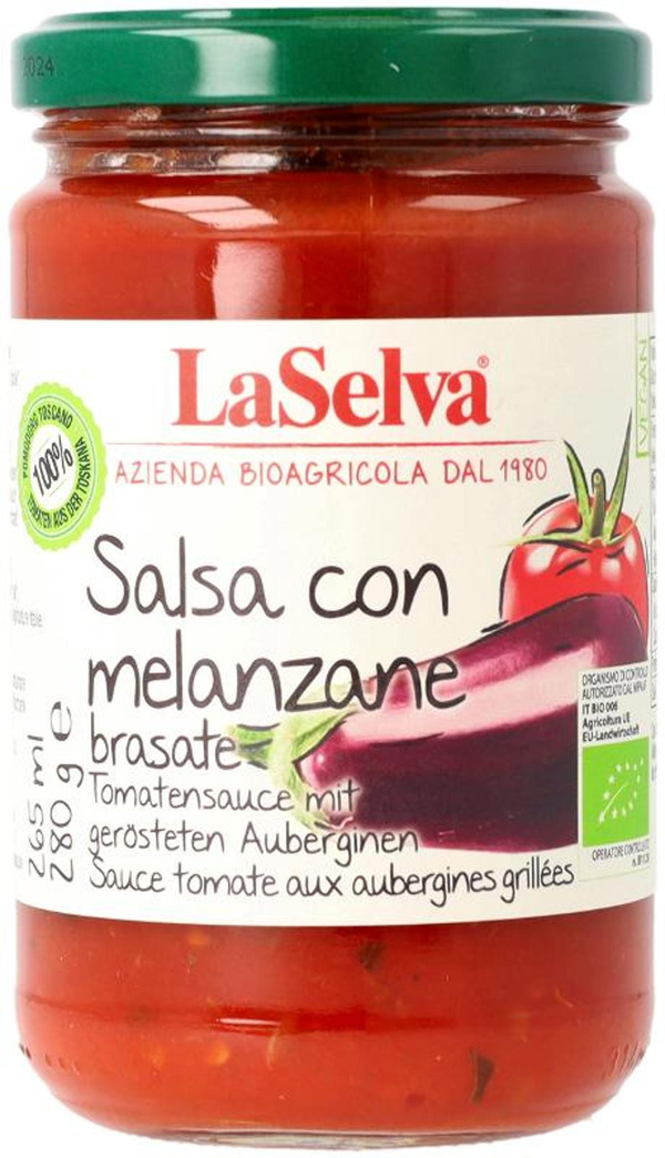 Produktfoto zu Salsa con Melanzane - Tomatensauce mit gerösteten Auberginen