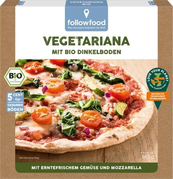 Produktfoto zu Dinkel Pizza Vegetariana