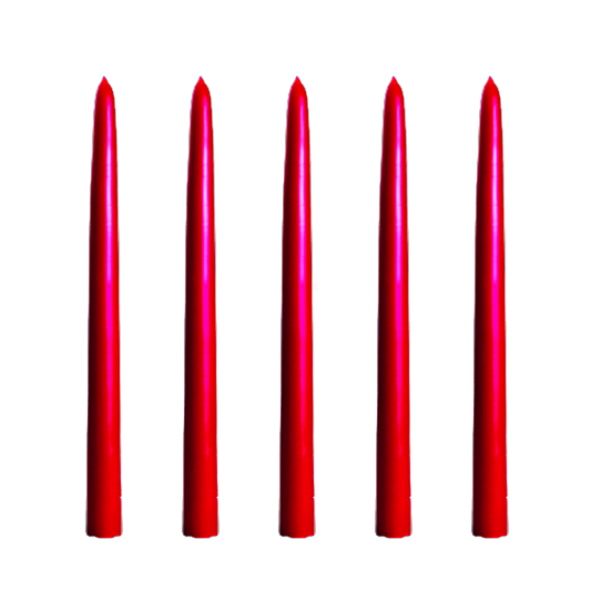 Produktfoto zu Leuchterkerzen (6 St.) rot