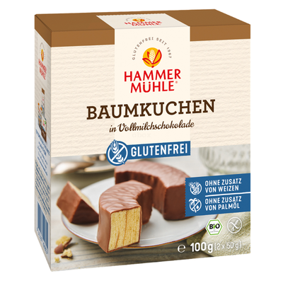 Produktfoto zu NEU: Baumkuchen in Vollmilchschokolade gf